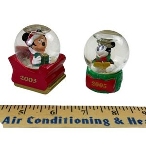 Disney Mickey Mouse Mini Christmas Snow Globe 2003‎ 2005 JC Penney JCP